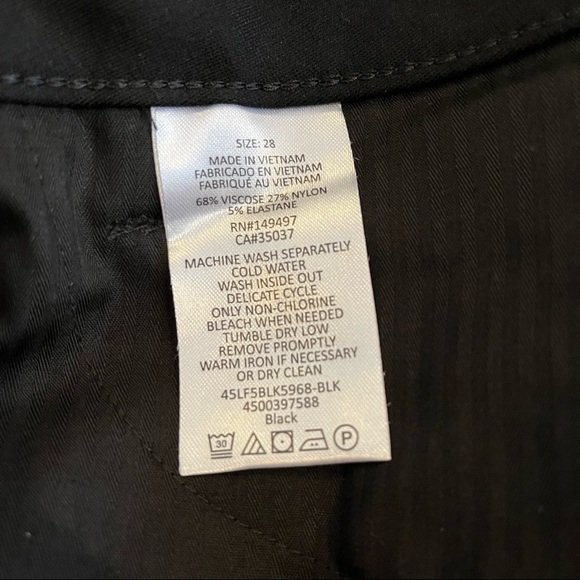 Joe’s Jeans Skinny Ponte Pants - Black - Size 28 - Picture 6 of 8